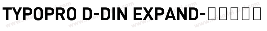 TYPOPRO D-DIN EXPAND字体转换